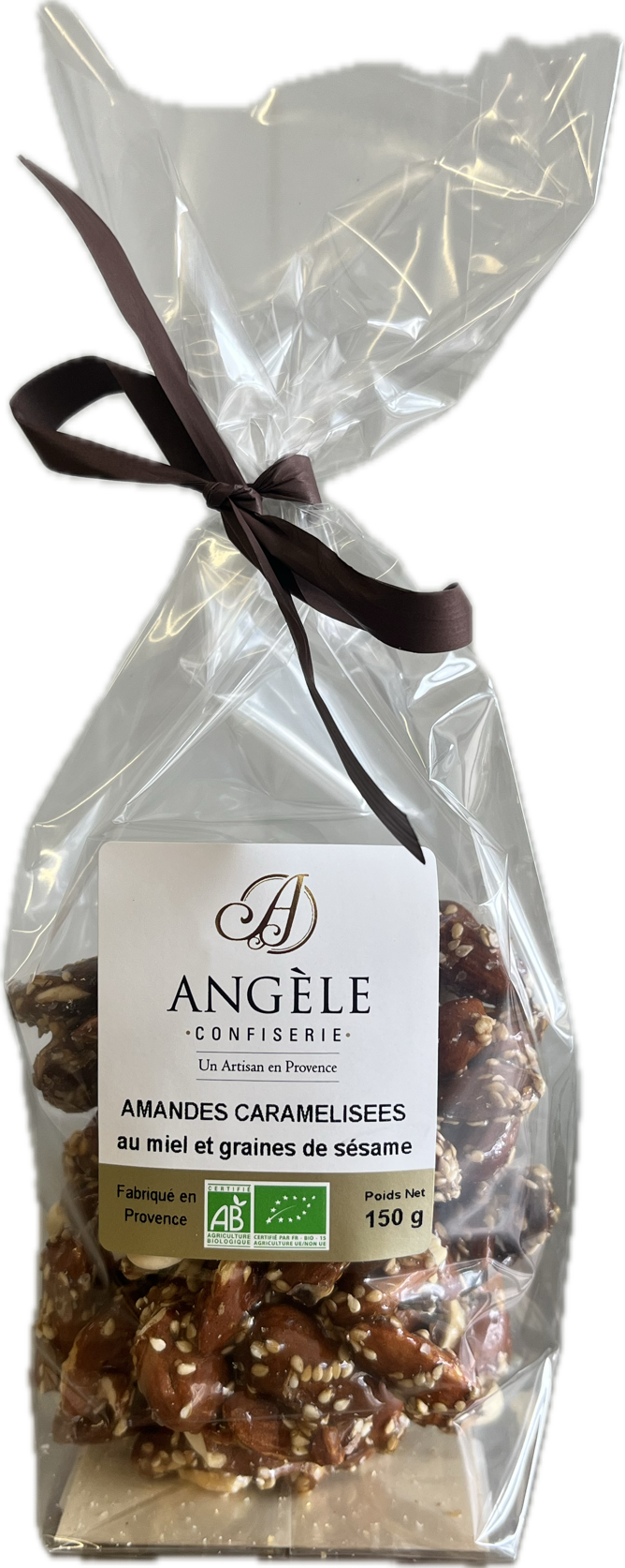 AMANDES CARAMELISEES au miel et au sésame