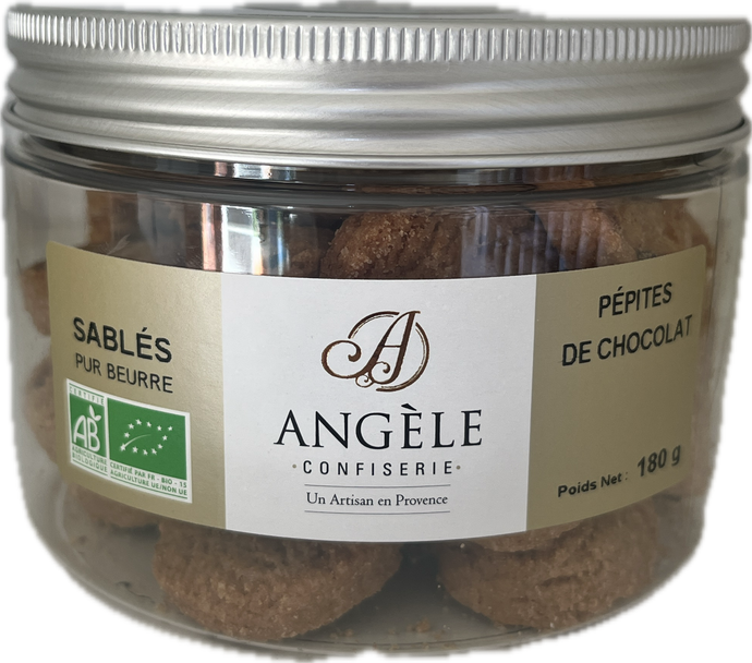 SABLÉS AUX PÉPITES DE CHOCOLAT - sachet et vrac