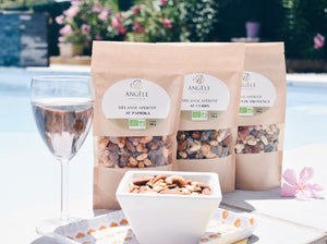 mélange fruits secs au curry, biologique, angele confiserie