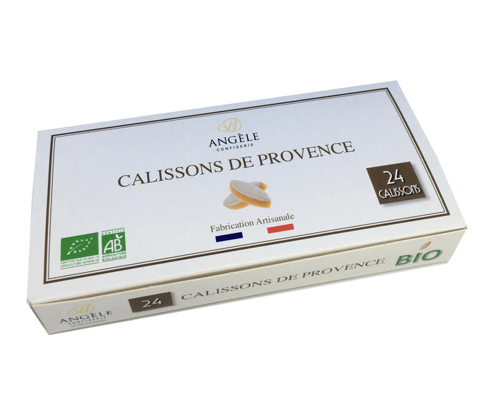 calisson de Provence, abricot, artisanal, 100% bio - angele confiserie, calissons bio, amande
