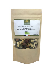 mélange fruits secs aux herbes de provence, biologique, angele confiserie, Angèle épicerie, bio, épicerie fine