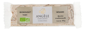 nougat biologique aux sésame, angele confiserie