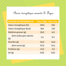 Charger l&#39;image dans la galerie, barre energetique, pate amande et figue, 100% bio, sans gluten, vegan, l&#39;atelier de marius &amp; magalie